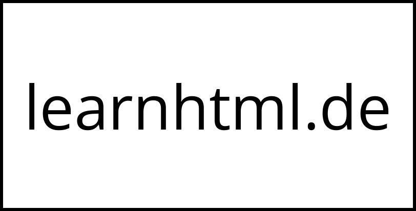 learnhtml.de