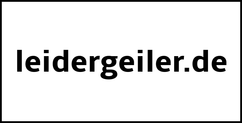 leidergeiler.de