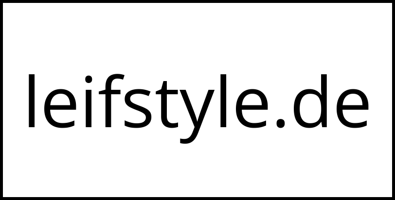 leifstyle.de