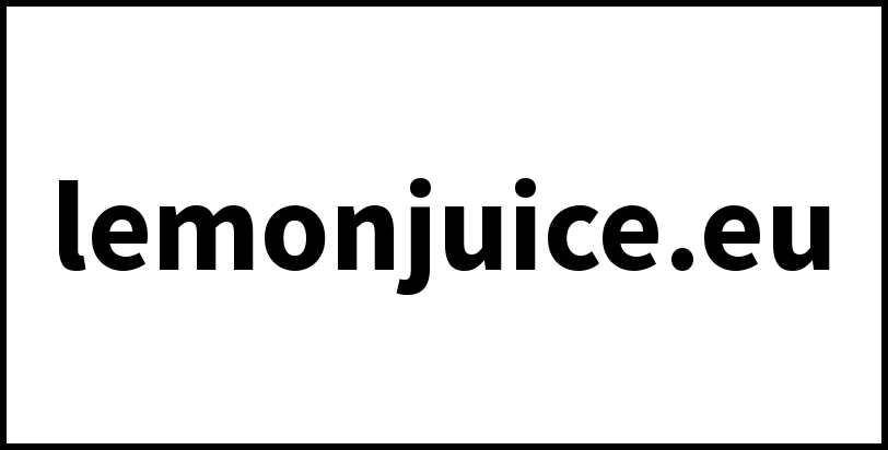 lemonjuice.eu