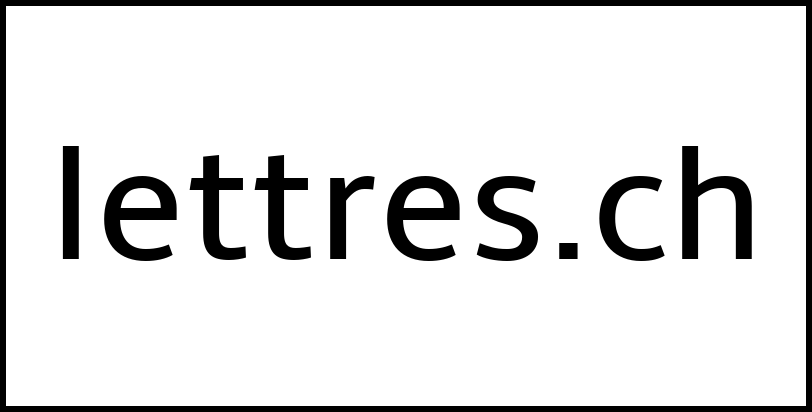 lettres.ch
