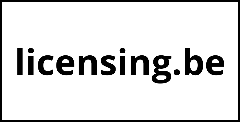 licensing.be