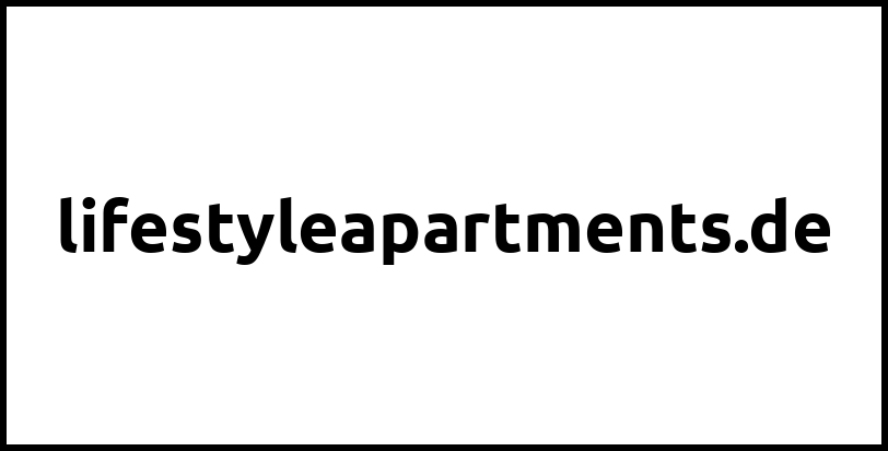 lifestyleapartments.de