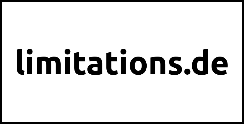 limitations.de