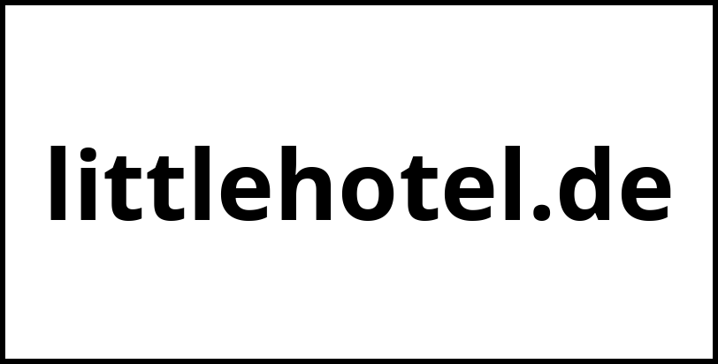littlehotel.de