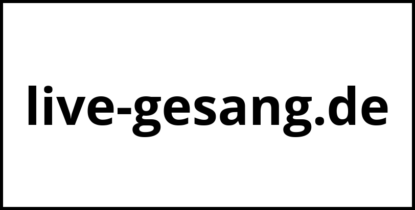 live-gesang.de