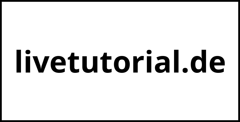 livetutorial.de