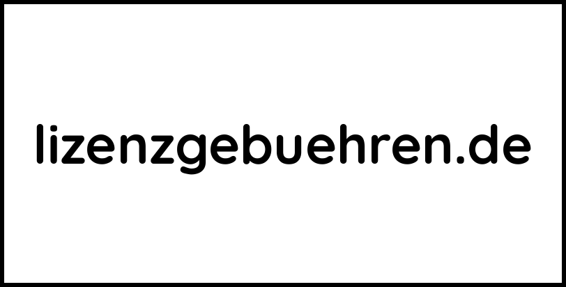 lizenzgebuehren.de