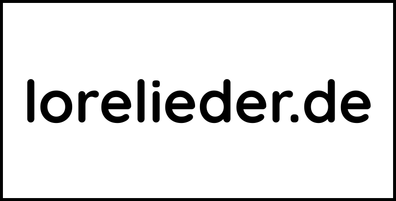 lorelieder.de
