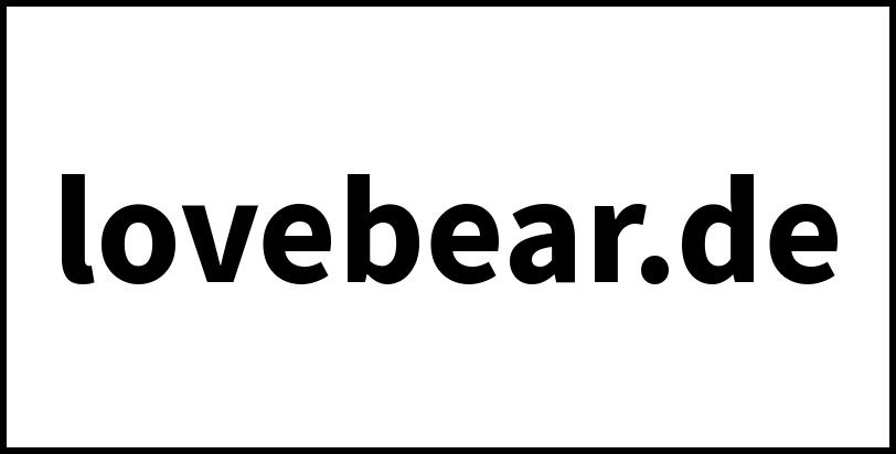 lovebear.de