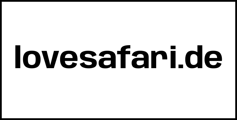 lovesafari.de