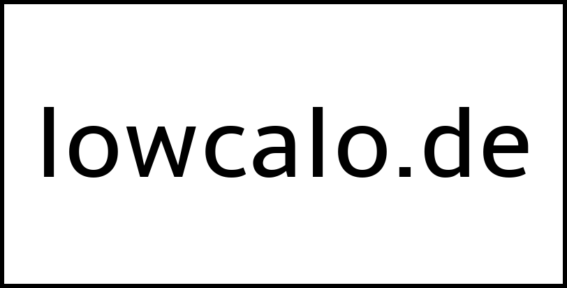 lowcalo.de