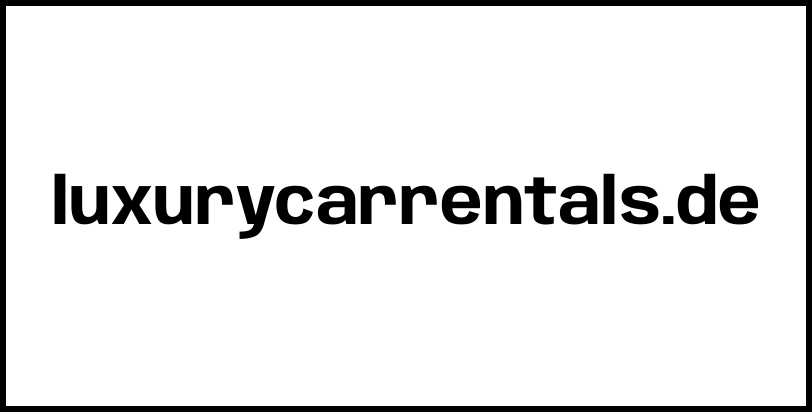 luxurycarrentals.de
