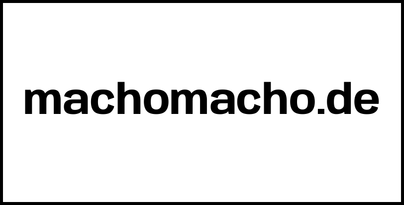 machomacho.de
