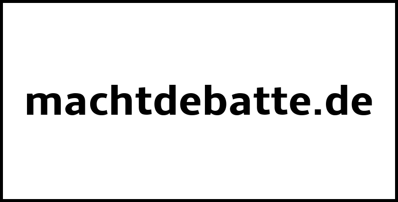 machtdebatte.de