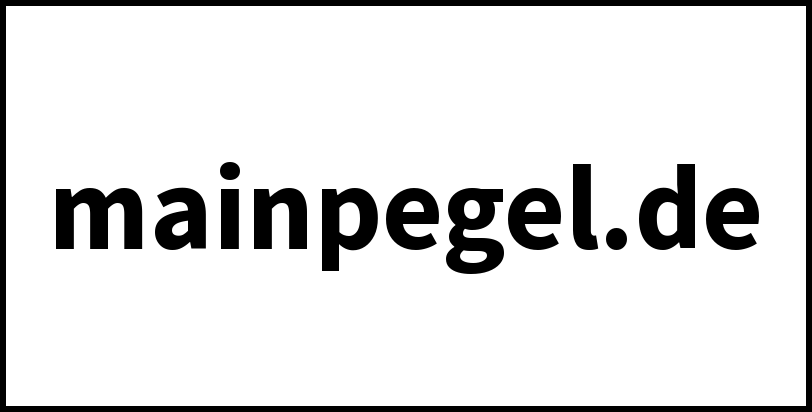 mainpegel.de