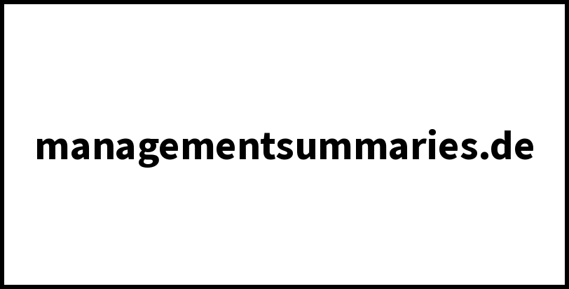 managementsummaries.de