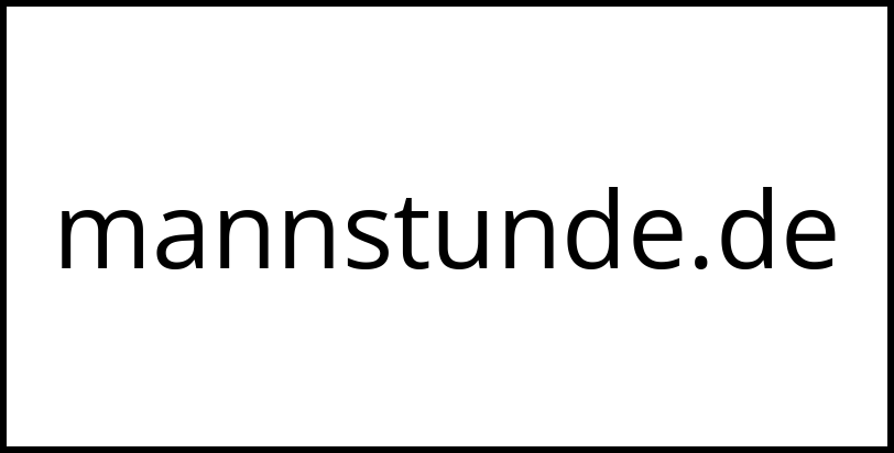 mannstunde.de