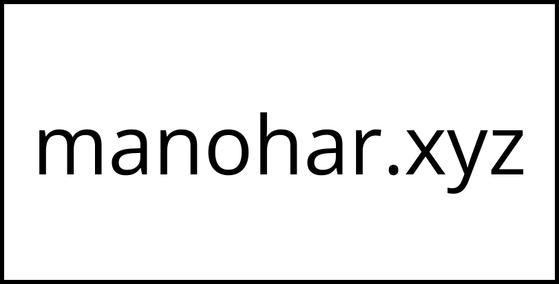 manohar.xyz