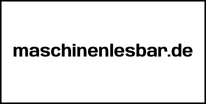 maschinenlesbar.de