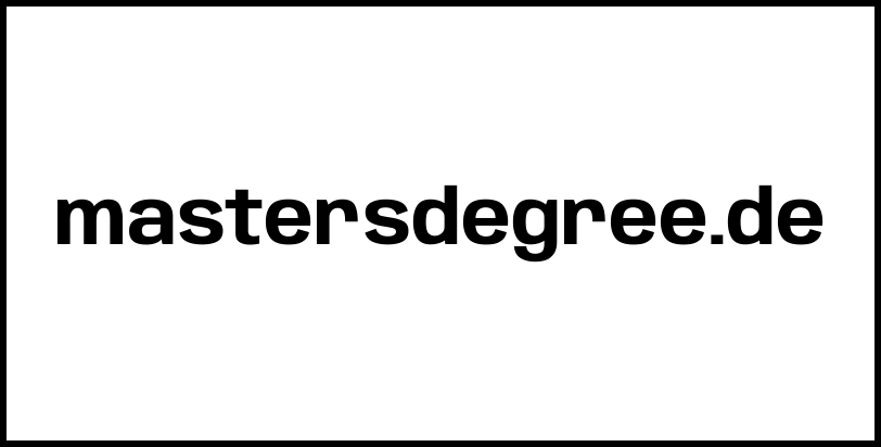 mastersdegree.de