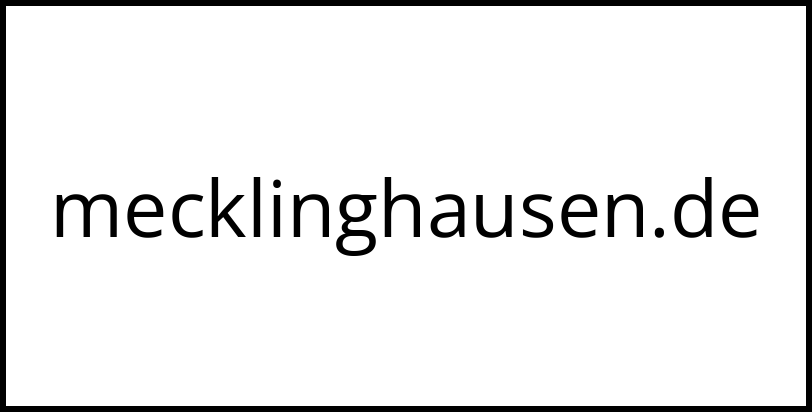 mecklinghausen.de