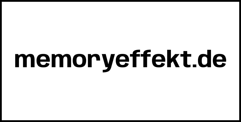 memoryeffekt.de