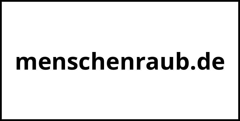 menschenraub.de