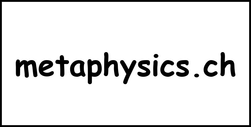 metaphysics.ch