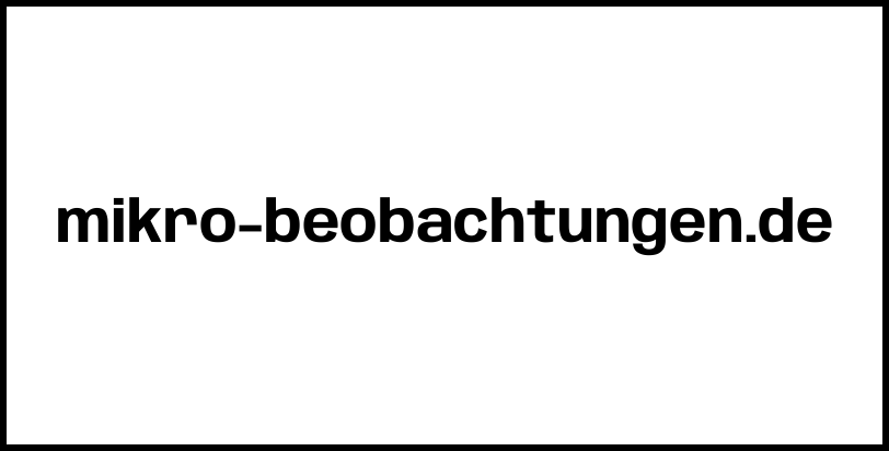 mikro-beobachtungen.de