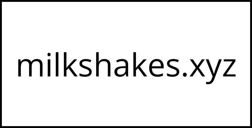 milkshakes.xyz