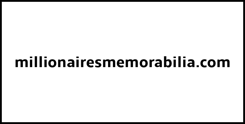 millionairesmemorabilia.com