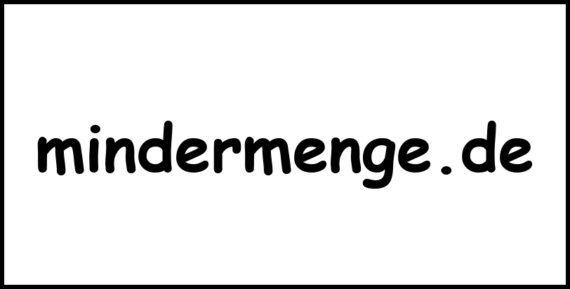 mindermenge.de