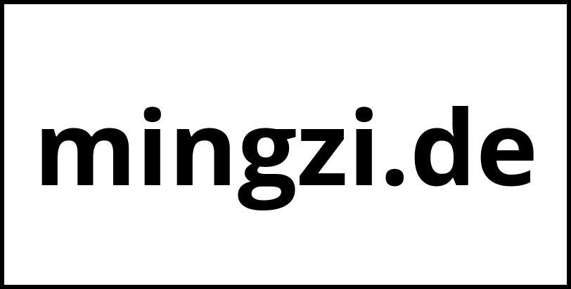 mingzi.de