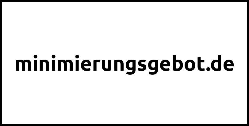 minimierungsgebot.de