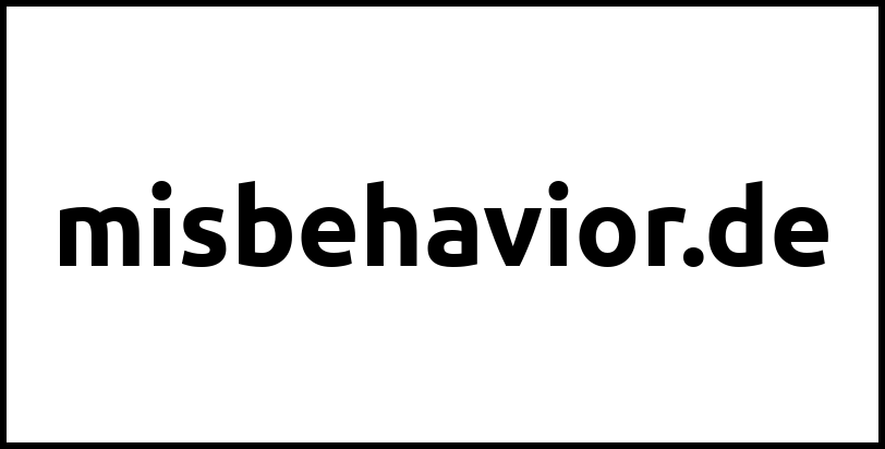 misbehavior.de