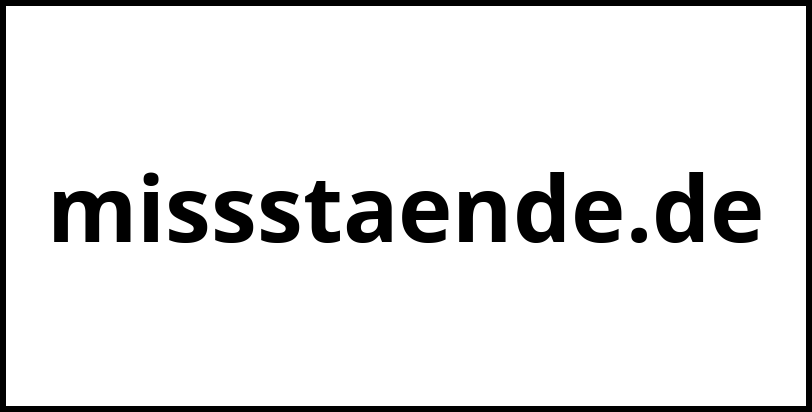 missstaende.de