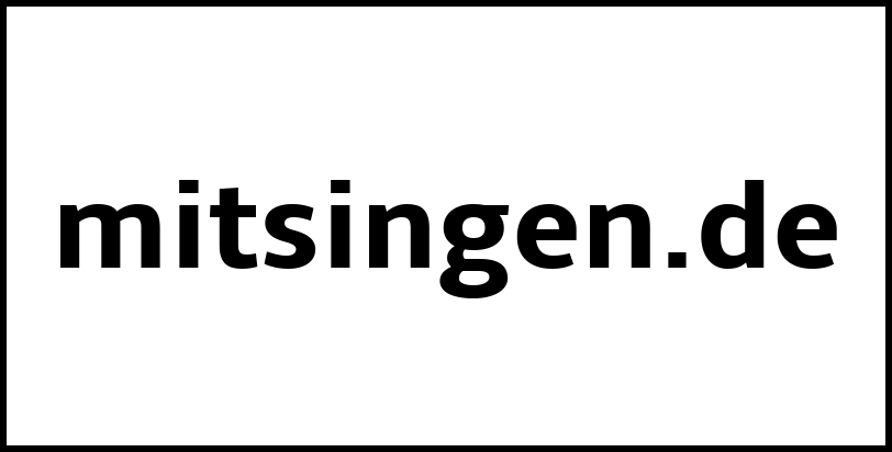 mitsingen.de