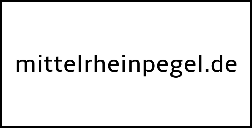 mittelrheinpegel.de