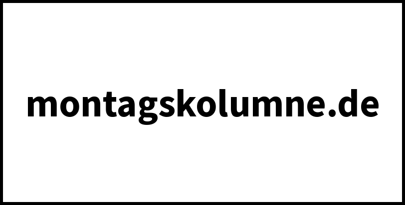 montagskolumne.de