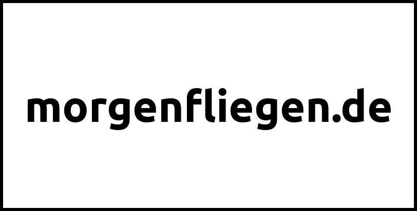 morgenfliegen.de