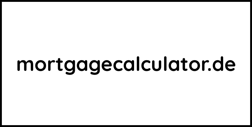 mortgagecalculator.de