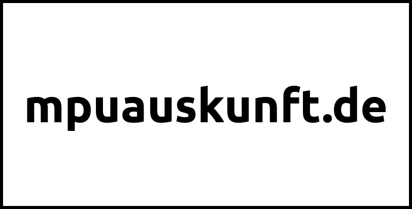 mpuauskunft.de