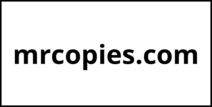 mrcopies.com