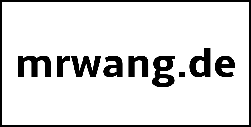 mrwang.de