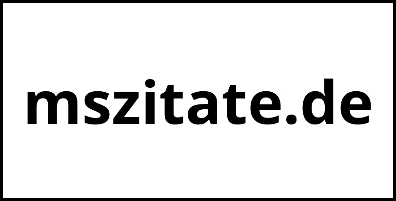 mszitate.de