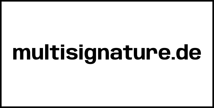 multisignature.de