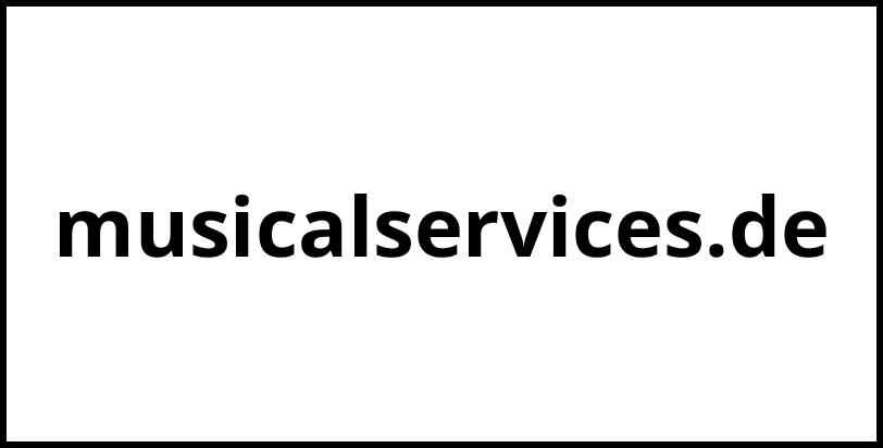 musicalservices.de