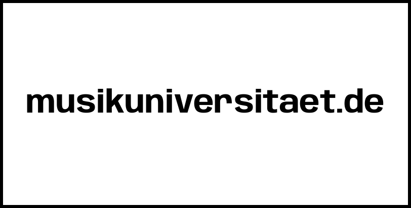 musikuniversitaet.de