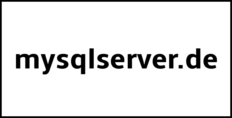 mysqlserver.de